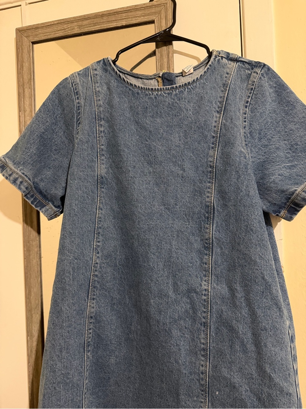 Old Navy Light Blue Denim Shift Dress